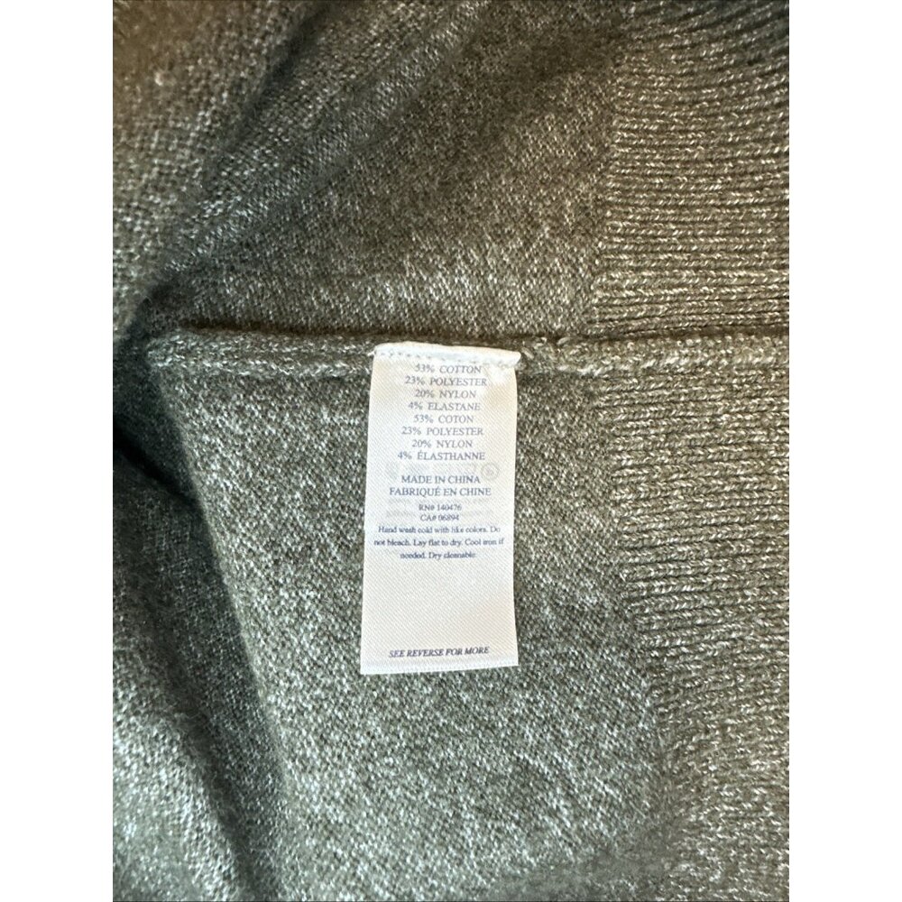 Faherty Men’s XXL Sweater Olive Heather Jackson Crew Pullover Knit Long Sleeve - Picture 3 of 8